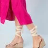 Next Forever Comfort Wrap Square Toe Standard - Sandalen Met Sleehak - Light Pink