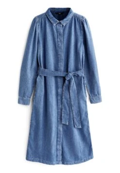 Next Puff Sleeve- Spijkerjurk - Blue -Next a243d3e07567410b8c041faf8378c25d