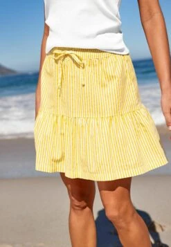 Next Standard - A-Lijn Rok - YellowWhite Stripe -Next a28bd52381da4f1cb89c983f947af44a