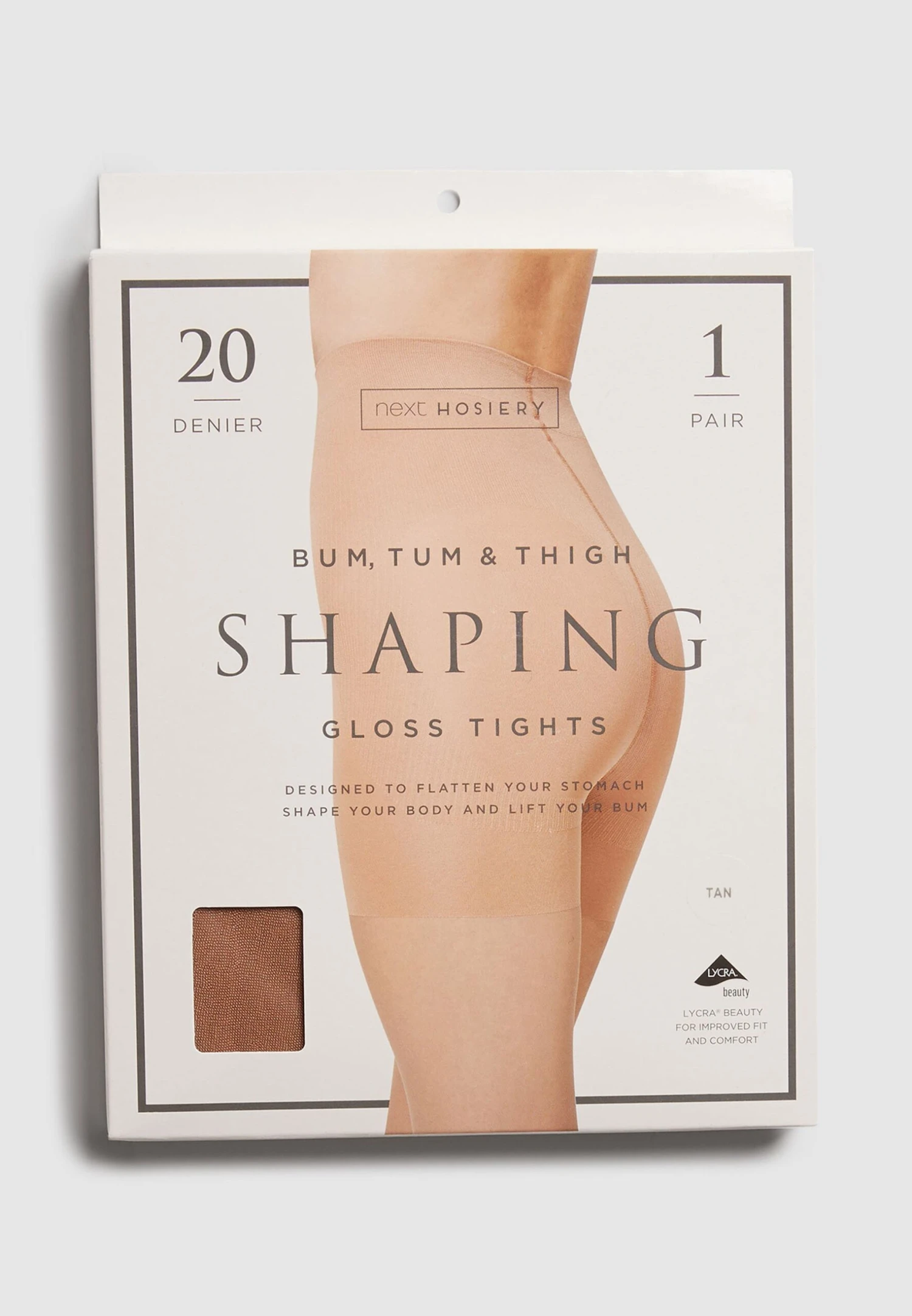 Next Tan Bum/Tum/Thigh Gloss Shaping Tights - Panty - Brown 5 Next Tan Bum/Tum/Thigh Gloss Shaping Tights - Panty - Brown - Afbeelding 3