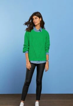 Next Chenille Crew Neck - Trui - Green