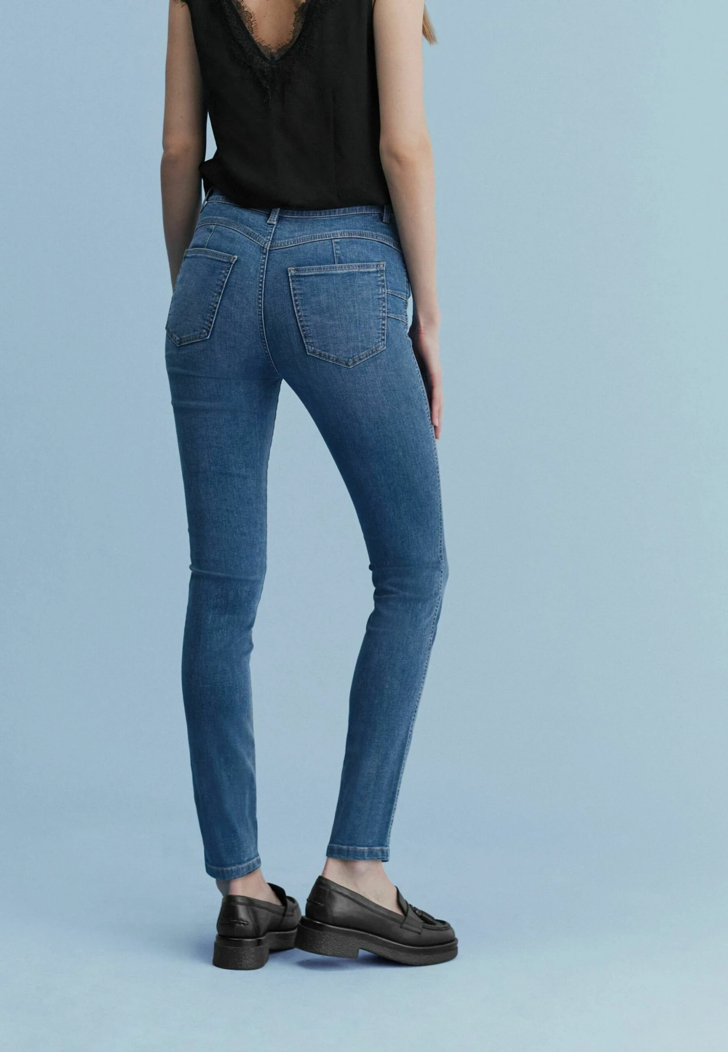 Next Push-Up - Jeans Skinny Fit - Mid Blue 5 Next Push-Up - Jeans Skinny Fit - Mid Blue - Afbeelding 3