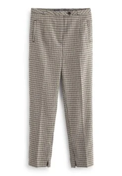 Next Slim Standard - Broek - Stone Natural Check