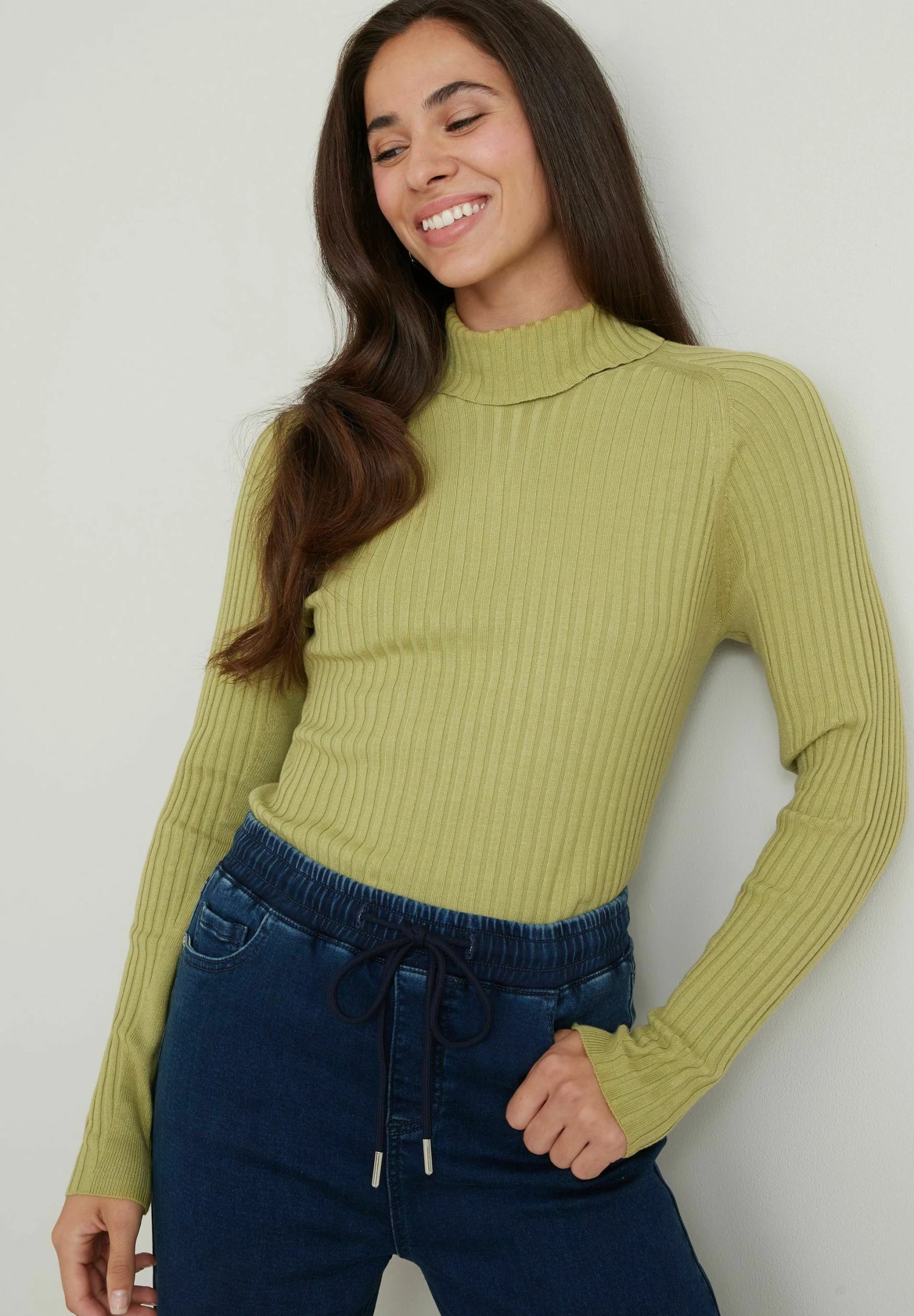 Next Detail Roll Neck- Trui - Green 3 Next Detail Roll Neck- Trui - Green