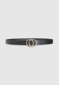 Next White Circle Buckle- Riem - Black