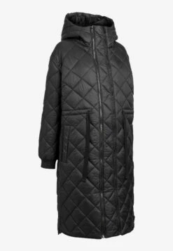 Next Maternity Longline Quilted With Hood Standard - Winterjas - Black -Next b2cc1f44e675444aa847dba1b9528e2f