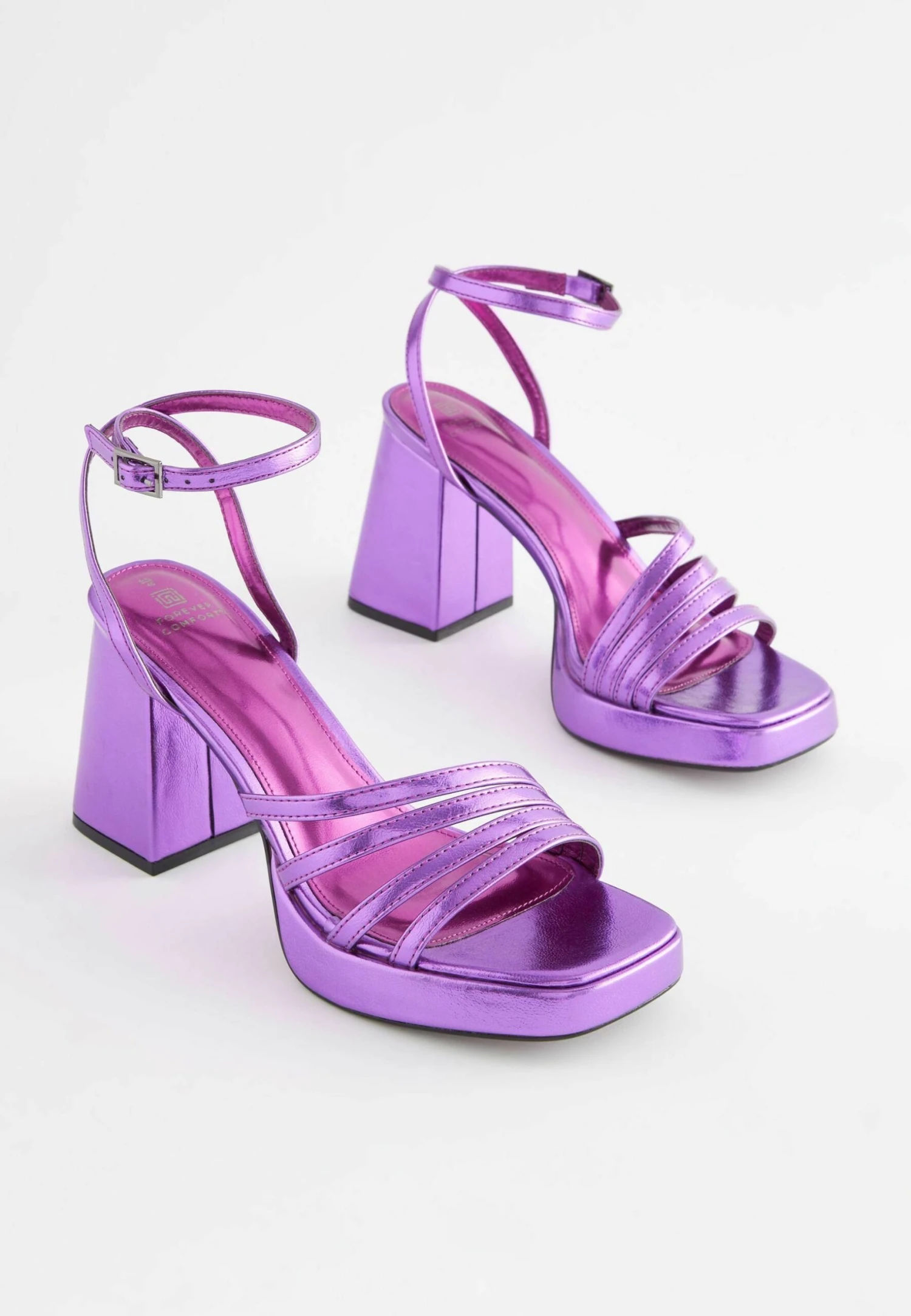 Next Forever Comfort Strappy Standard - Sandalen Met Plateauzool - Purple 4 Next Forever Comfort Strappy Standard - Sandalen Met Plateauzool - Purple - Afbeelding 2