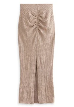 Next Texture Ruched Front - Maxirok - Stone Natural -Next b4ac731bb9354a33ab00a73001a0d930