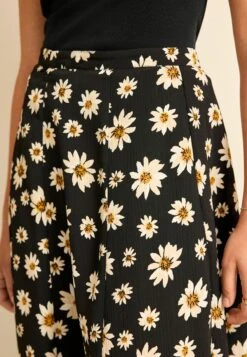 Next Panelled Midi Textured Standard - Plooirok - Black Daisy Print -Next b5e58f340ce04100acf8f313bd2e5b8f