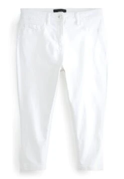 Next Pedal Pusher Cropped - Jeansshort - White -Next b74c9feeb5e24ffca345d6b7b51d3123
