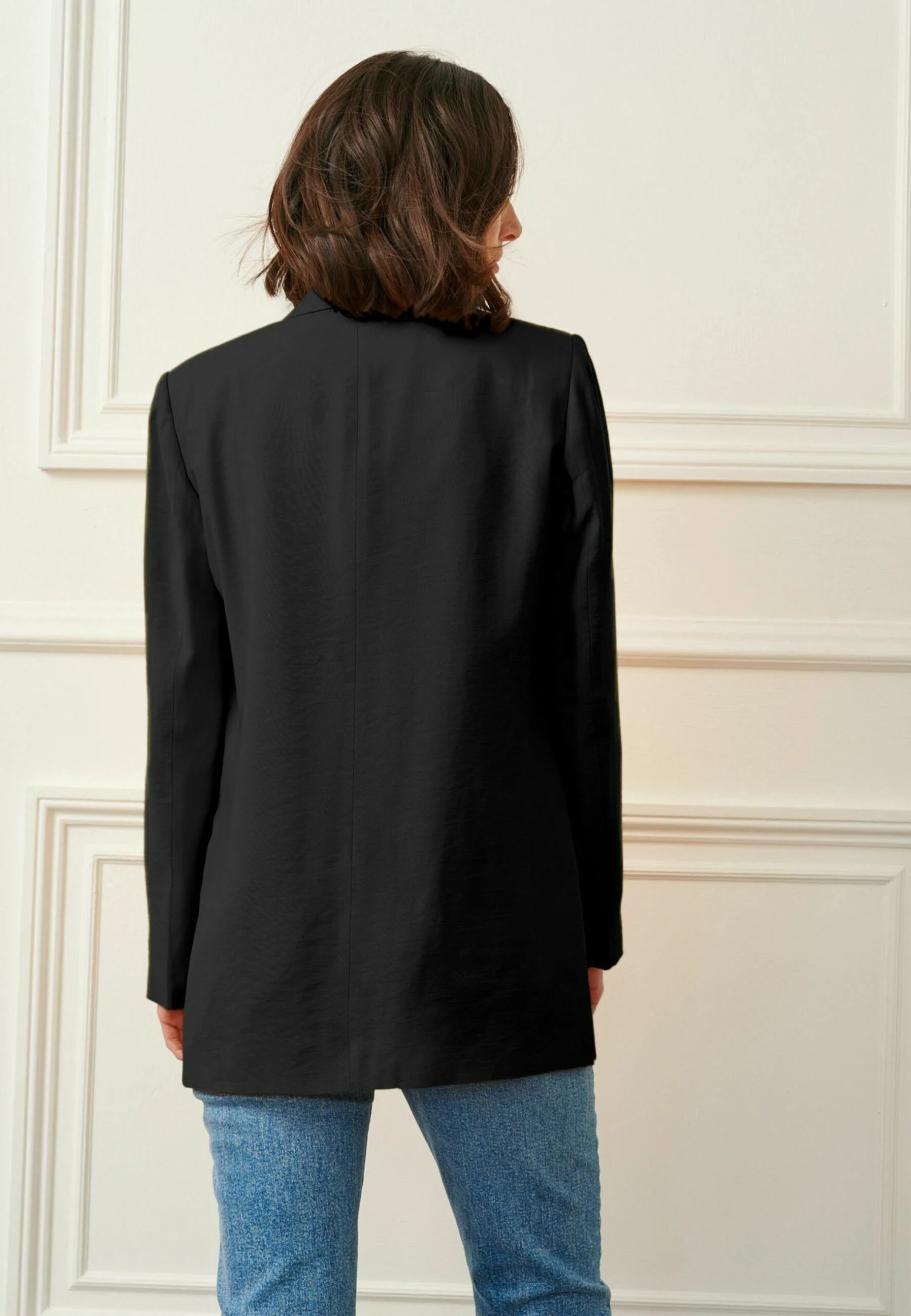 Next Single Breasted - Halflange Jas - Black 4 Next Single Breasted - Halflange Jas - Black - Afbeelding 2