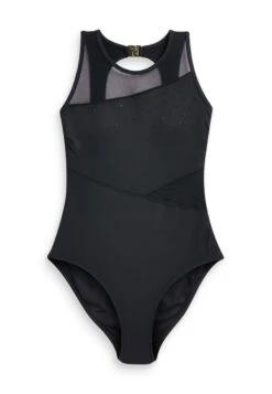 Next High Neck Tummy Control Standard. - Badpak - Black Diamante -Next b8559804940349df985c60cbb564f438