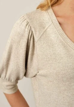 Next Cosy Lightweight Puff Sleeve Standard - Trui - Neutral -Next ba044562e2104a839a50e64c0762f8e7