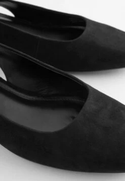 Next Comfort Slingback Low Block Heels - Klassieke Pumps - Black Suede -Next ba60760b178743d4ab984cba6fdac503