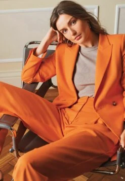 Next Tailored Double Breasted TexturedStandard - Blazer - Orange -Next bae19917935249c5a581e55c180e7543