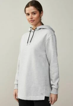 Next Active Sports Longline- Hoodie - Grey