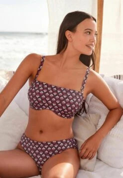 Next Minimise Standard - Bikinitop - Berry Red Woodblock -Next bc62171bf0ea428da695b9a746502b9e