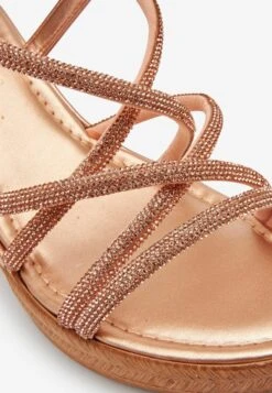 Next Forever Comfort Tubular Bling Asymmetric - Sandalen Met Hoge Hak - Rose Gold -Next bd4da1cedb4c4a5997ad05028314fa04