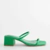 Next Forever Comfort Two Band Block Heel Regular Wide Fit - Muiltjes Met Hak - Green -Next bf00e4fd095d4db69b5cde4fde249d07