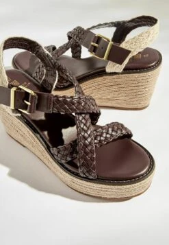 Next Forever Comfort Weave Strap Standard - Sandalen Met Sleehak - Chocolate Brown 10 Next Forever Comfort Weave Strap Standard - Sandalen Met Sleehak - Chocolate Brown -Next bf6034208a564423a3ff13484042e301