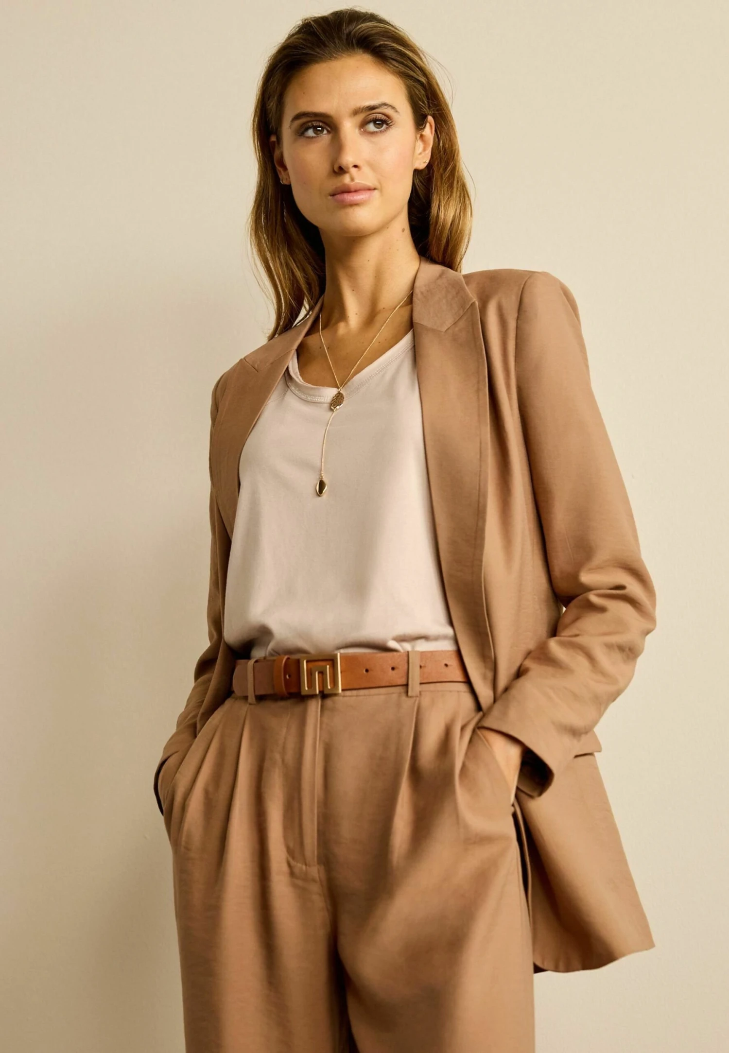 Next Single Breasted - Halflange Jas - Sand 3 Next Single Breasted - Halflange Jas - Sand