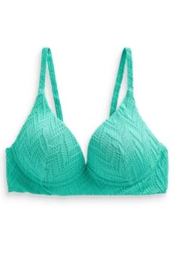 Next Zigzag Textured Padded - Bikinitop - Aqua Blue -Next bfcd7525d5b34252b3c69e56fd3bd632