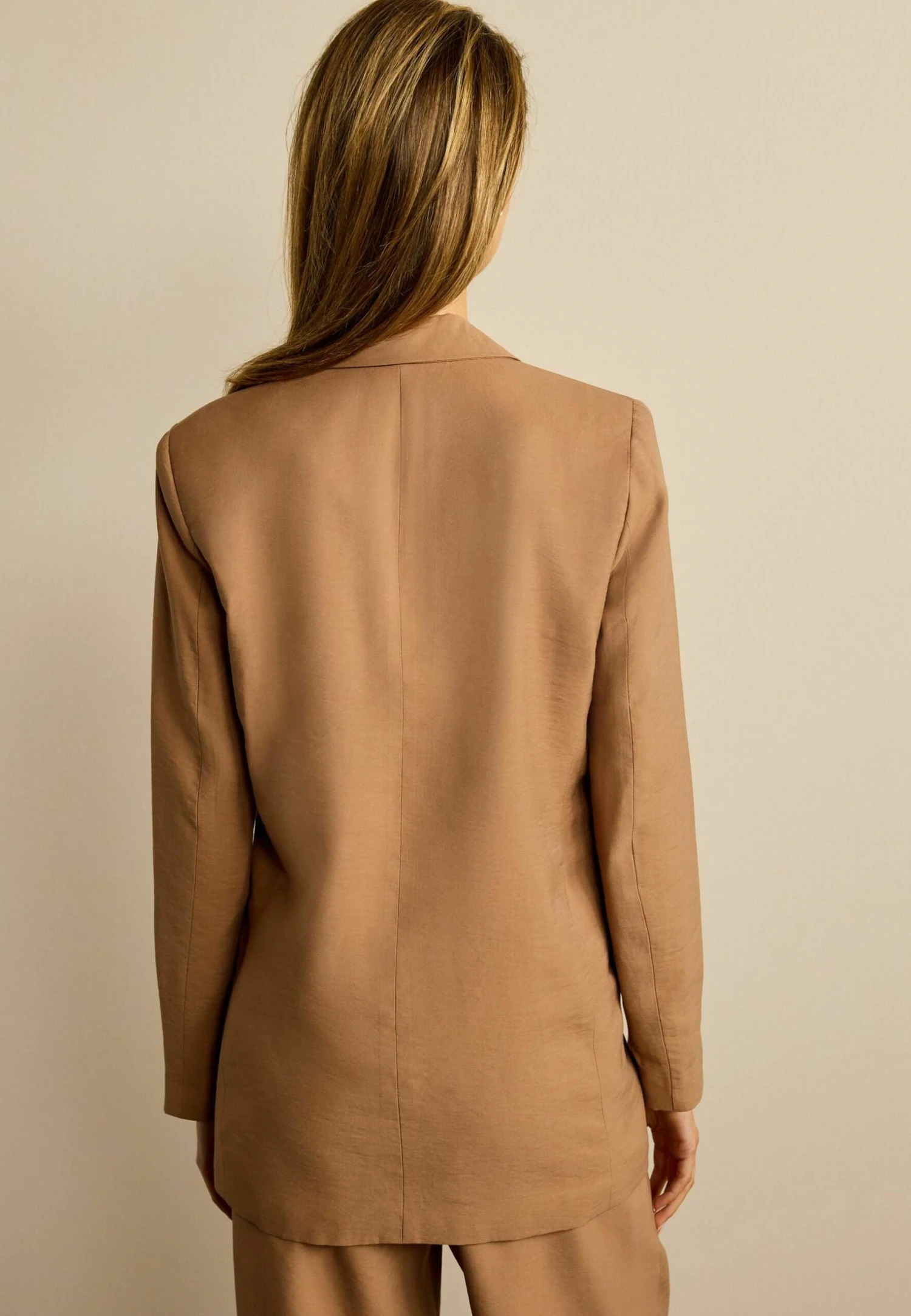 Next Single Breasted - Halflange Jas - Sand 4 Next Single Breasted - Halflange Jas - Sand - Afbeelding 2