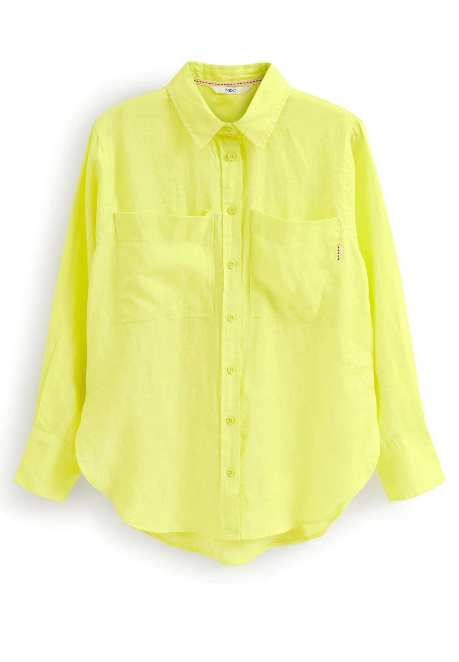 Next Long Sleeve Curved Standard - Overhemdblouse - Bright Yellow 5 Next Long Sleeve Curved Standard - Overhemdblouse - Bright Yellow - Afbeelding 3