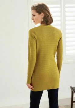 Next Button Detail Longline Standard - Vest - Olive Green -Next c4f76a788c244cff8bf28b5e8de2cd81