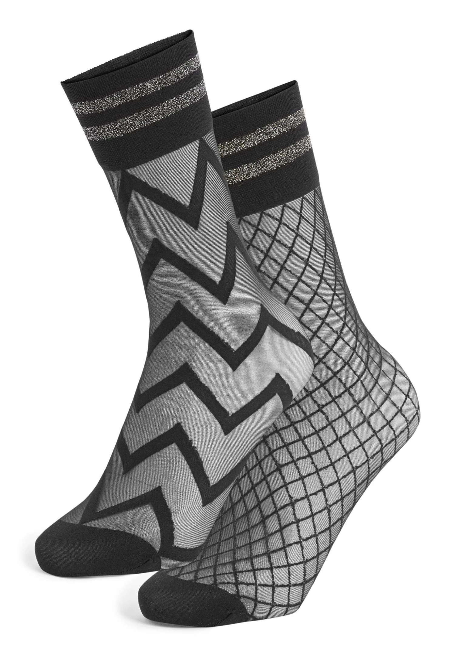 Next Fishnet 2 Pack Standard - Sokken - Black 3 Next Fishnet 2 Pack Standard - Sokken - Black