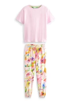 Next Set Standard - Pyjama - Pink Floral Watercolour -Next c5a3715f8dde4133aded7c1a676fc108