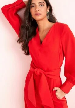 Next Tailored Wide Leg Belted Standard - Jumpsuit - Red -Next c6ada4b925c240c6bc86a36af31b8f1a