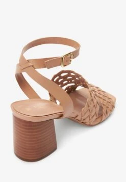 Next Signature Weave Block- Sandalen Met Hoge Hak - Camel -Next c8073caf6b1a4d22ab1c3b41b57bcf45