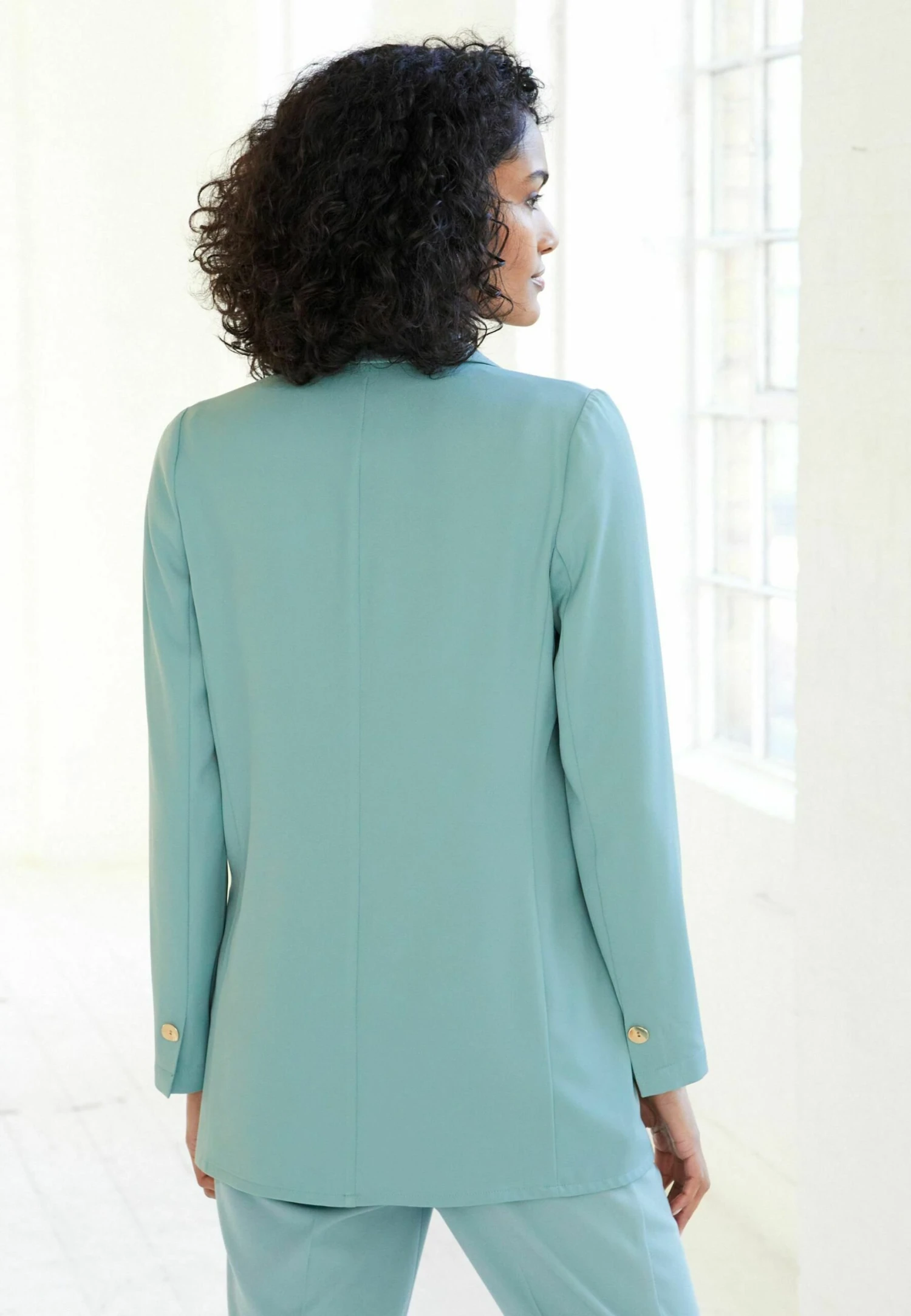 Next Twill Single Breasted - Halflange Jas - Blue 4 Next Twill Single Breasted - Halflange Jas - Blue - Afbeelding 2