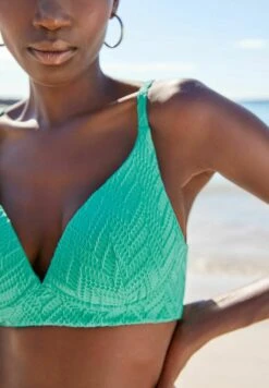 Next Zigzag Textured Padded - Bikinitop - Aqua Blue -Next c8aa8676fb9b4f6cb6209d306d11993b