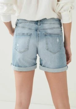 Next Standard - Jeansshort - Bleach Blue Ripped -Next c9315758e4084075bf4474017bc4d01b