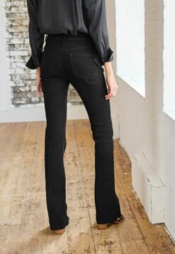 Next Press Crease Standard - Flared Jeans - Black -Next ca4ed2d9f23e4a2baf7cfbc3cd9dae2a