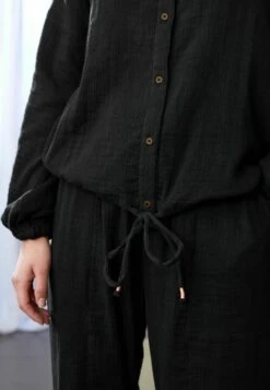 Next Crinkle Button Through Standard - Overhemdblouse - Black -Next ca595c5e6daf4c6eb012ed9a24959281