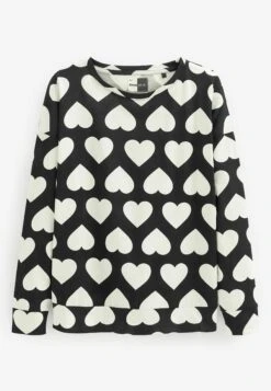 Next Long Sleeve Sets 2 Pack Standard - Pyjama - Black White Heart Print 24 Next Long Sleeve Sets 2 Pack Standard - Pyjama - Black White Heart Print -Next ca9da8201e21493ab9e8f709cb426841