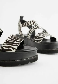 Next Forever Comfort Chunky - Sandalen Met Plateauzool - Zebra Print -Next caa0e5d462cd4d3bb5b8db3493e74341