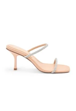 Next Forever Comfort Double Band Standard - Muiltjes Met Hak - Nude Cream