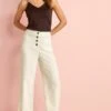 Next Tailored Button Down Culottes - Broek - Ecru White -Next cc5d8ca3704e402d8451da3b97df019b