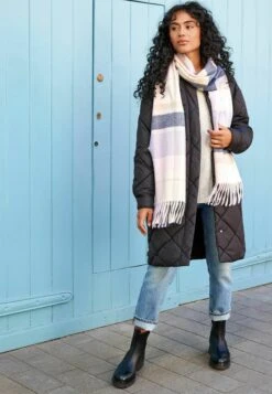 Next Check Midweight - Sjaal - Pink Navy Blue -Next ce44045bac334308900d14aa688c8431