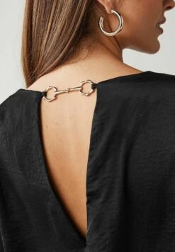 Next Long Sleeve Deep Cuff Standard - Blouse - Black -Next ced40bd620ba4374a818f2e77ad42ea2