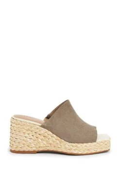 Next Forever Comfort Raffia- Muiltjes Met Hak - Khaki Green -Next cf65cd430d6840a6af289a24a4e275a2