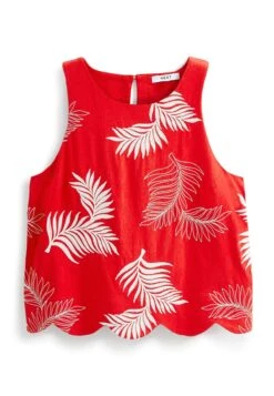 Next Embroidered Palm- Blouse - Red -Next d073dad5f6c14b58b518b4e86d5299d5