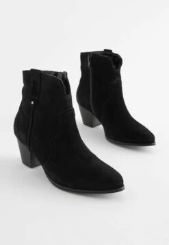 Next Forever Comfort Western Wide Fit - Cowboy-/Bikerlaarsjes - Black -Next d19f10f0775e49dc8bdcb7e8c6c03b2d