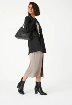 Next Forever Comfort Motion Flex - Enkellaarsjes Met Hoge Hak - Black Leather