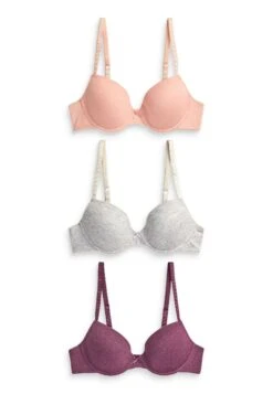 Next Carrie Light Pad Plunge 3 Pack - Beugel Bh - Pink