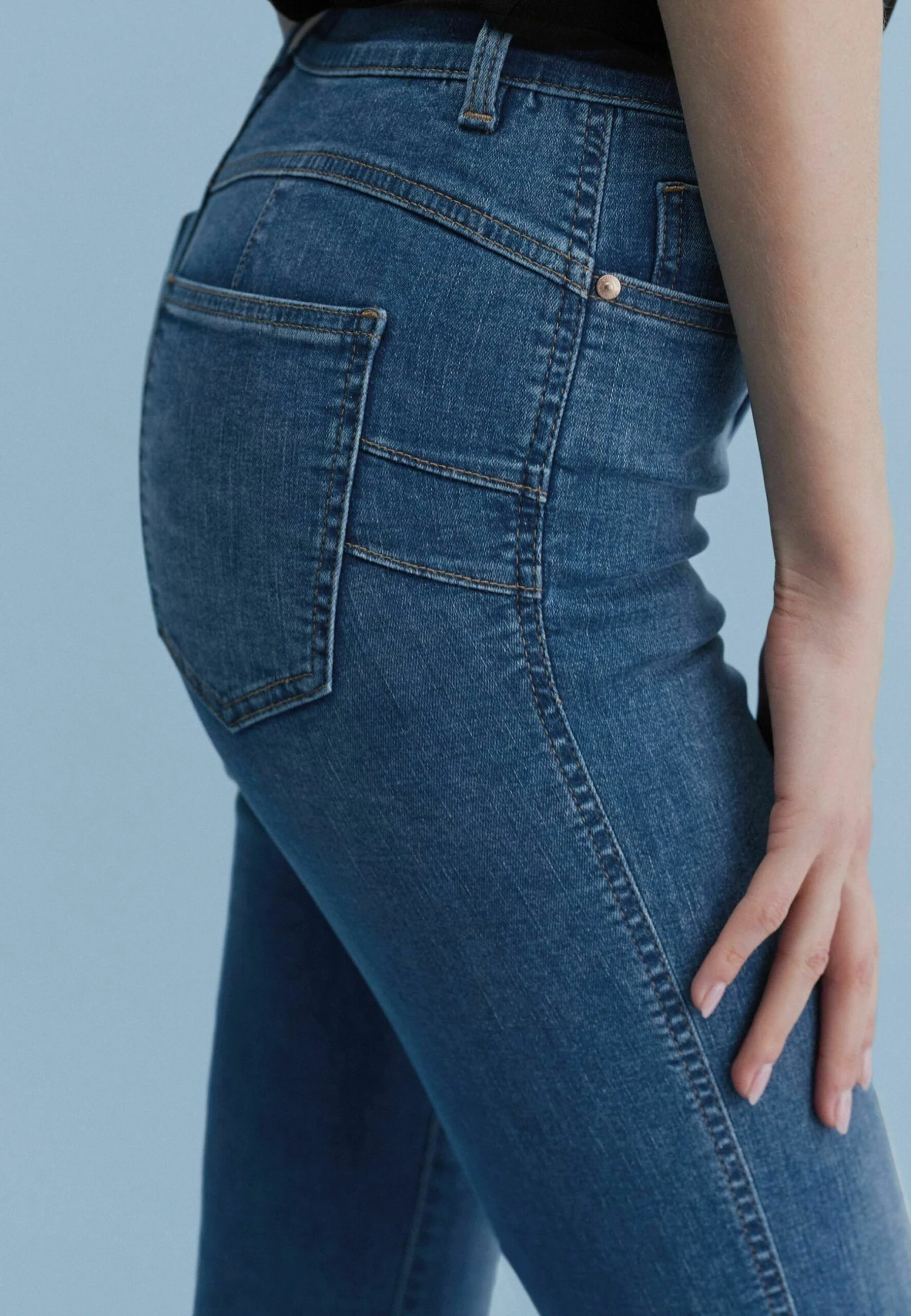 Next Push-Up - Jeans Skinny Fit - Mid Blue 6 Next Push-Up - Jeans Skinny Fit - Mid Blue - Afbeelding 4